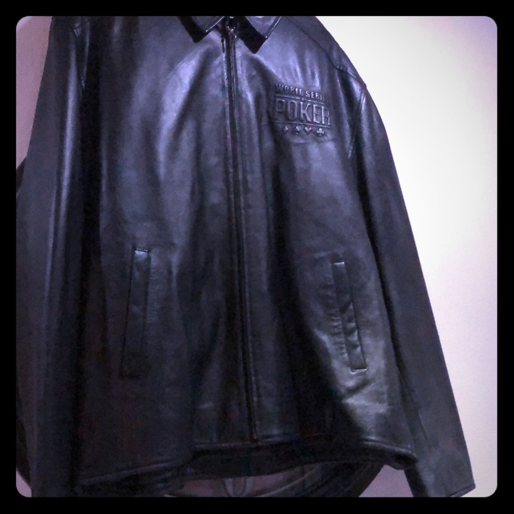 XL World Series of Poker Leather jacket